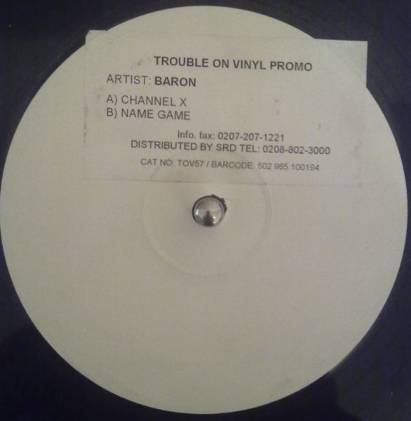 Baron - Channel X / Name Game | Trouble On Vinyl (TOV 57) - 2