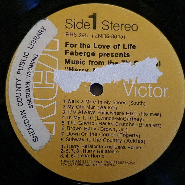 Harry Belafonte And Lena Horne - Harry & Lena | RCA Records (PRS-295) - 3 Harry Belafonte And Lena Horne - Harry & Lena | RCA Records (PRS-295) - 3