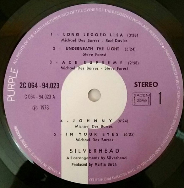 Silverhead - Silverhead | Purple Records (2 C 064-94023) - 3 Silverhead - Silverhead | Purple Records (2 C 064-94023) - 3