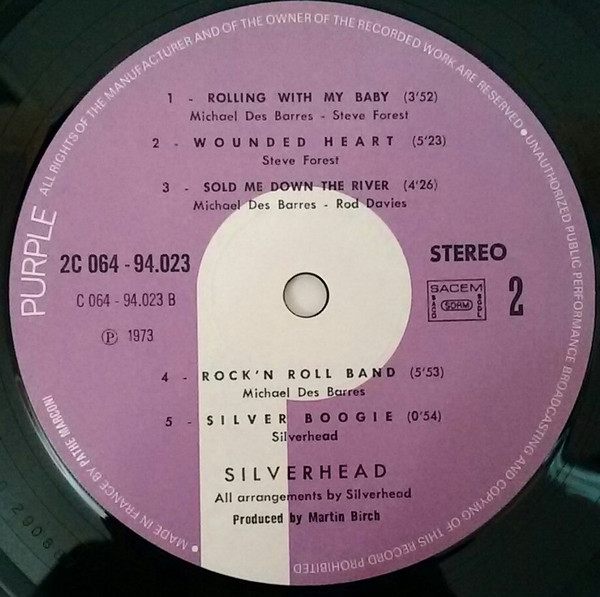 Silverhead - Silverhead | Purple Records (2 C 064-94023) - 4 Silverhead - Silverhead | Purple Records (2 C 064-94023) - 4