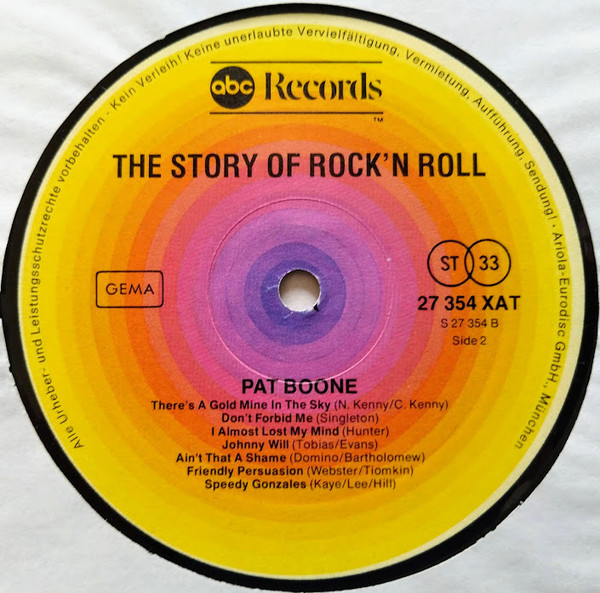 Pat Boone - The Story Of Rock And Roll | ABC Records (27 354 XAT) - 4
