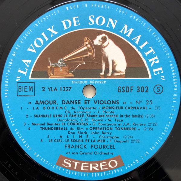 Franck Pourcel Et Son Grand Orchestre - Amour, Danse Et Violons N° 25 | La Voix De Son Maître (GSDF 302) - 4 Franck Pourcel Et Son Grand Orchestre - Amour, Danse Et Violons N° 25 | La Voix De Son Maître (GSDF 302) - 4