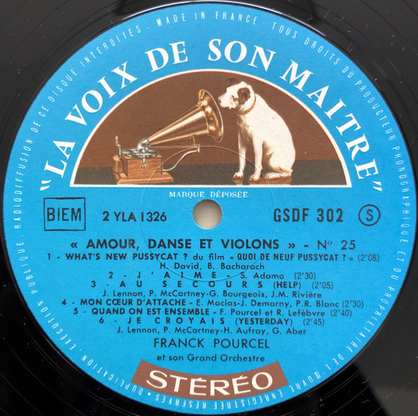 Franck Pourcel Et Son Grand Orchestre - Amour, Danse Et Violons N° 25 | La Voix De Son Maître (GSDF 302) - 3 Franck Pourcel Et Son Grand Orchestre - Amour, Danse Et Violons N° 25 | La Voix De Son Maître (GSDF 302) - 3
