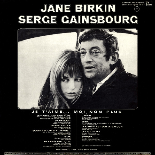 Serge Gainsbourg & Jane Birkin - Jane Birkin - Serge Gainsbourg | Fontana (885.545 MY) - 2