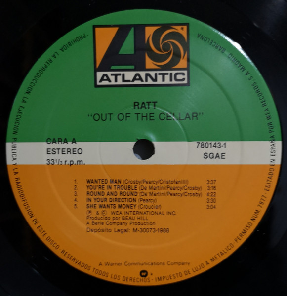 Ratt - Out Of The Cellar | Atlantic (7 80143-1) - 4