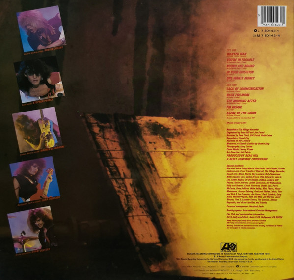 Ratt - Out Of The Cellar | Atlantic (7 80143-1) - 2