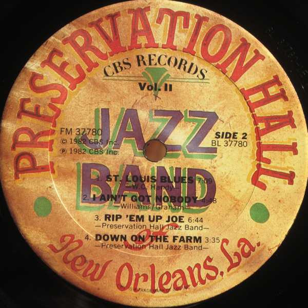 Preservation Hall Jazz Band - New Orleans Vol. II | CBS (FM 37780) - 4