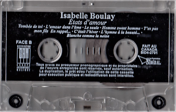 Isabelle Boulay - États D'Amour | Sidéral (SID4-2701) - 4 Isabelle Boulay - États D'Amour | Sidéral (SID4-2701) - 4