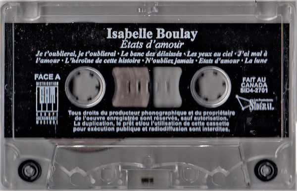 Isabelle Boulay - États D'Amour | Sidéral (SID4-2701) - 3 Isabelle Boulay - États D'Amour | Sidéral (SID4-2701) - 3