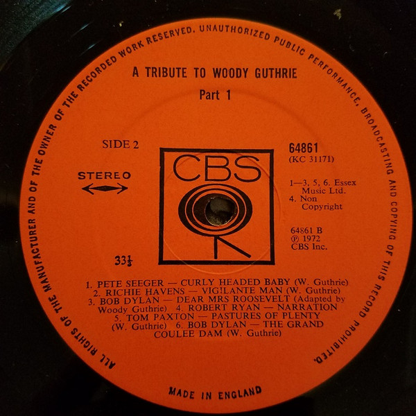 A Tribute To Woody Guthrie Part One