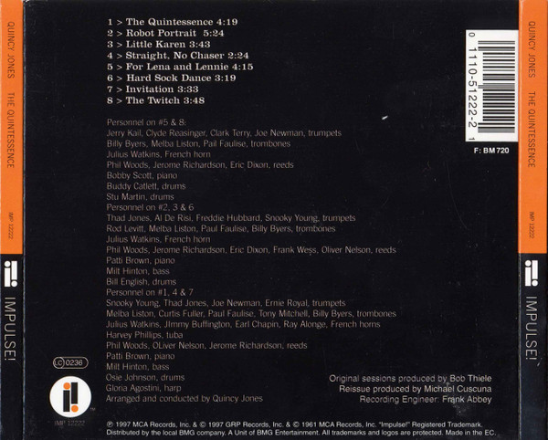 Quincy Jones And His Orchestra - The Quintessence | Impulse! (IMP 12222) - 2