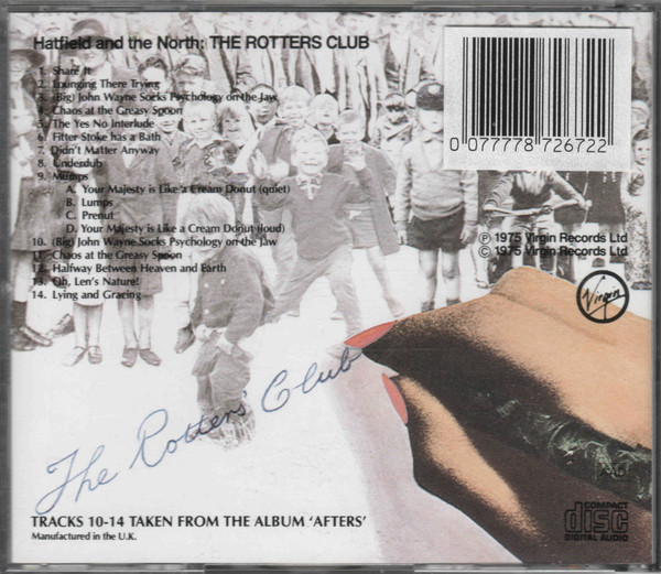 Hatfield And The North - The Rotters' Club | Virgin (CDV2030) - 3 Hatfield And The North - The Rotters' Club | Virgin (CDV2030) - 3
