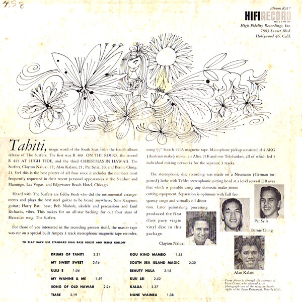 The Surfers - Tahiti | HiFi Records (R 417) - 2 The Surfers - Tahiti | HiFi Records (R 417) - 2
