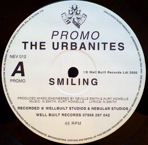 The Urbanites - Smiling | Well Built Records (NEV 012) - main