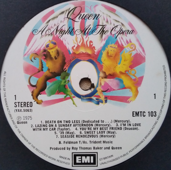 Queen - A Night At The Opera | EMI (EMTC 103) - 4 Queen - A Night At The Opera | EMI (EMTC 103) - 4