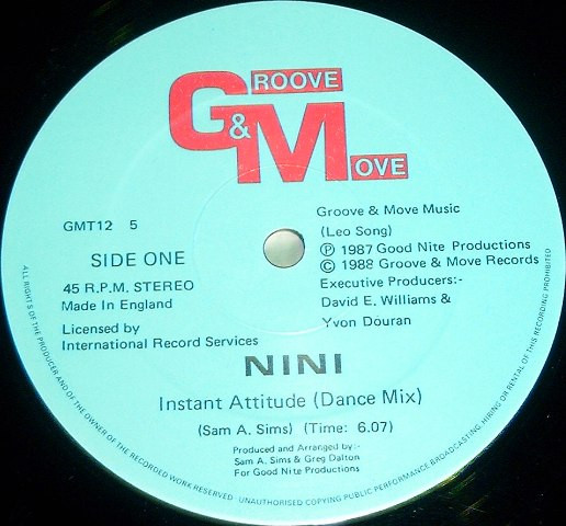 Nini - Instant Attitude | Groove & Move Records (GMT 12 5) - main