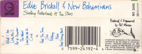 Edie Brickell & New Bohemians - Shooting Rubberbands At The Stars [Cassette] | Geffen Records (M5 24192) - 2