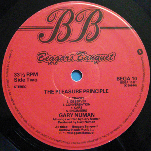 Gary Numan - The Pleasure Principle | Beggars Banquet (BEGA 10) - 3