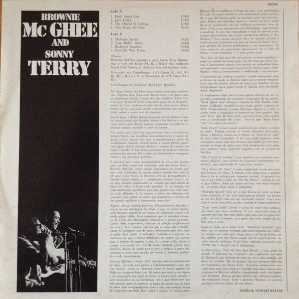 Sonny Terry & Brownie McGhee - Brownie McGhee And Sonny Terry | Storyville (SLP 4007) - 3