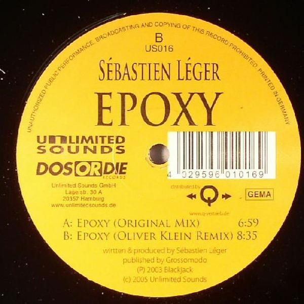 Sébastien Léger - Epoxy | Unlimited Sounds (US 016) - 2