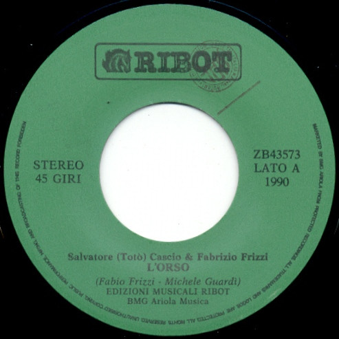 Salvatore "Totò" Cascio / Fabrizio Frizzi - L'Orso | Ribot (ZB43573) - 3
