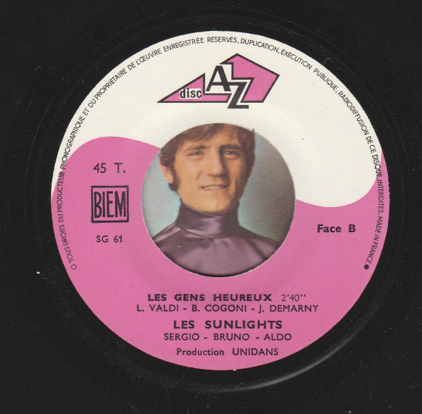 Les Sunlights - Les Majorettes / Les Gens Heureux | Disc'AZ (SG 61) - 4