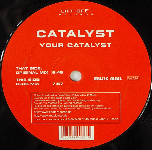 Catalyst - Your Catalyst | Lift Off Records (LIFT 002) - 2