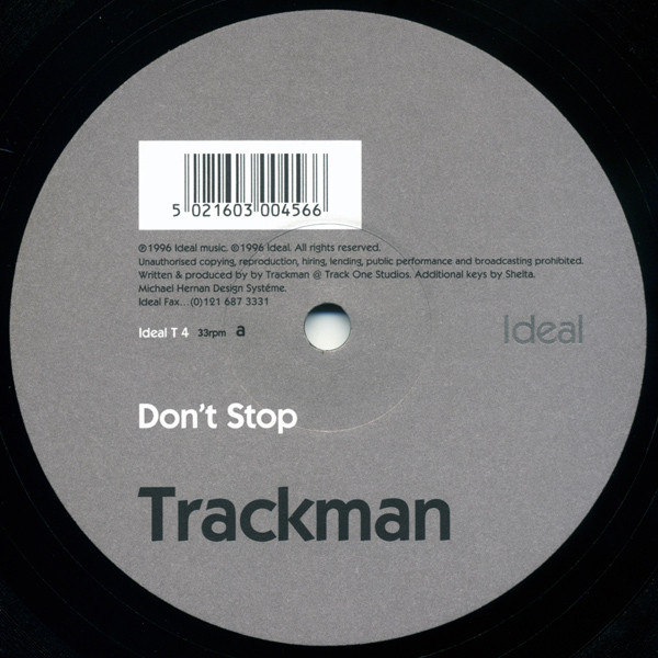 Trackman - Don't Stop | Ideal Trax (Ideal T 4)