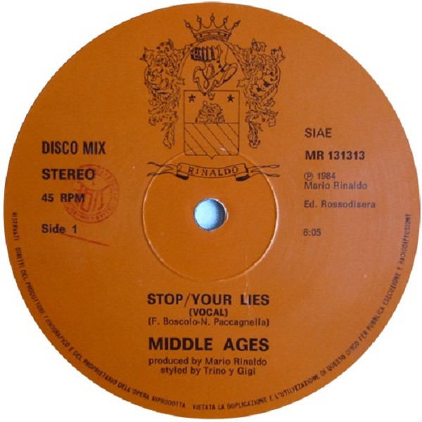 Middle Ages - Stop Your Lies | Rinaldo (MR 131313) - 3 Middle Ages - Stop Your Lies | Rinaldo (MR 131313) - 3
