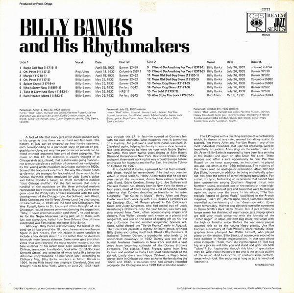 The Rhythmakers - Billy Banks And His Rhythmakers | CBS (52732) - 2 The Rhythmakers - Billy Banks And His Rhythmakers | CBS (52732) - 2