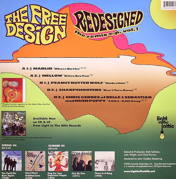 The Free Design - Redesigned The Remix E.P. Vol.1 | Light In The Attic (LITA12-003) - 2 The Free Design - Redesigned The Remix E.P. Vol.1 | Light In The Attic (LITA12-003) - 2