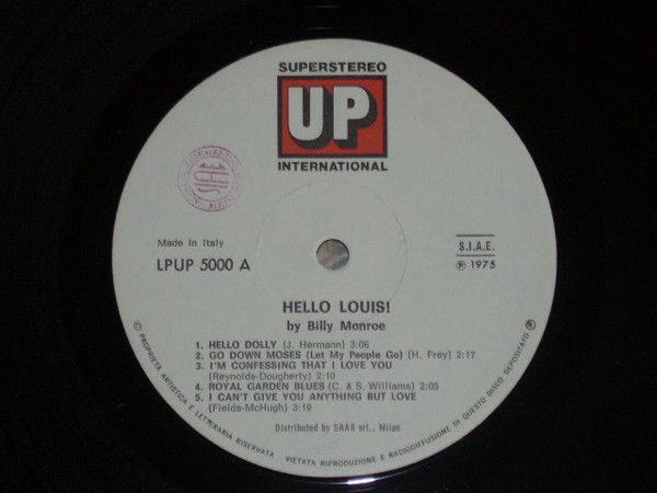 Louis Armstrong - Hello, Louis! | Up (LPUP 5000) - 3