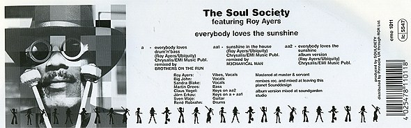 The Soul Society - Everybody Loves The Sunshine | Soulciety Records (eme 1011) - 2 The Soul Society - Everybody Loves The Sunshine | Soulciety Records (eme 1011) - 2