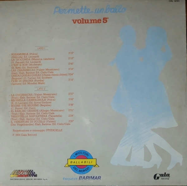 Mario Barimar - Permette Un Ballo Volume 5° | Gala Records (ORL 8704) - 2 Mario Barimar - Permette Un Ballo Volume 5° | Gala Records (ORL 8704) - 2