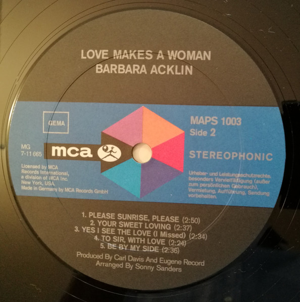 Barbara Acklin - Love Makes A Woman | MCA Records (MAPS 1003) - 4 Barbara Acklin - Love Makes A Woman | MCA Records (MAPS 1003) - 4