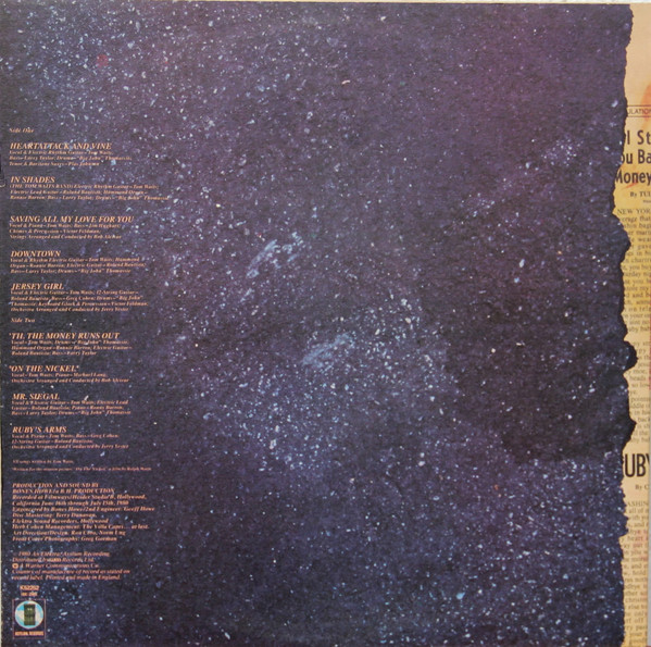 Tom Waits - Heartattack And Vine | Asylum Records (K 52252) - 2 Tom Waits - Heartattack And Vine | Asylum Records (K 52252) - 2