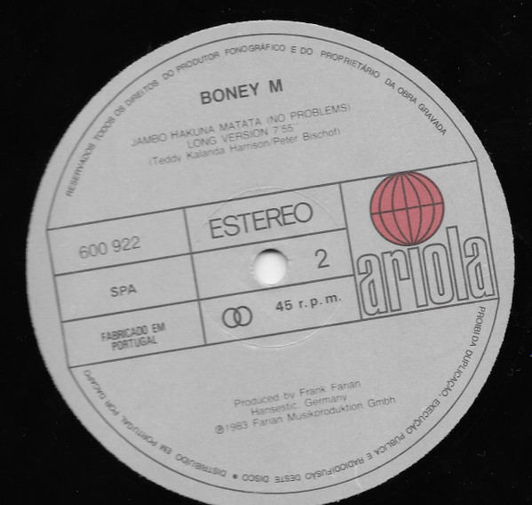Boney M. - ! Need A Babysitter (Babysitter) / African Moon | Dacapo (600922) - 3 Boney M. - ! Need A Babysitter (Babysitter) / African Moon | Dacapo (600922) - 3
