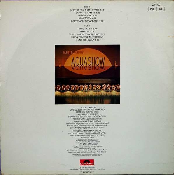 Elliott Murphy - Aquashow | Polydor (2391 100) - 2