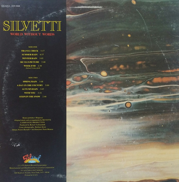 Bebu Silvetti - World Without Words | Salsoul Records (SZS 5508) - 2 Bebu Silvetti - World Without Words | Salsoul Records (SZS 5508) - 2
