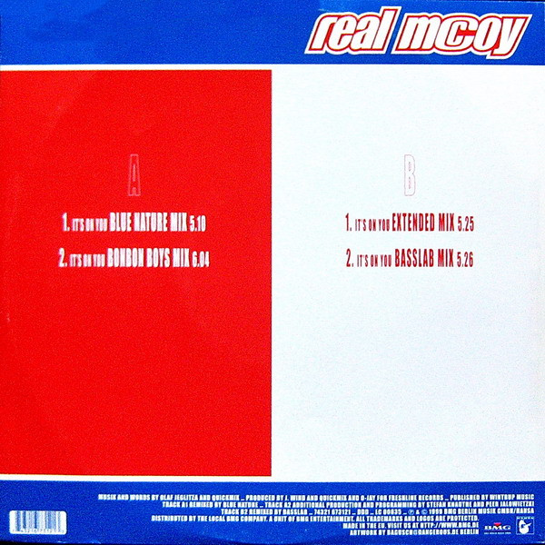 Real McCoy - It's On You | Hansa (74321 67312 1) - 2
