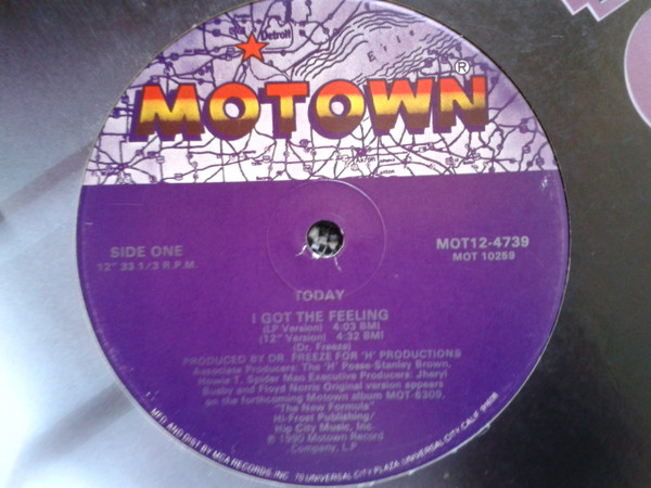 Today - I Got The Feeling | Motown (MOT12-4739) - 3