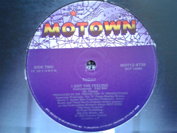 Today - I Got The Feeling | Motown (MOT12-4739) - 4