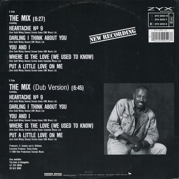 Delegation Feat. Ricky Bailey - The Mix | ZYX Records (ZYX 6252-12) - main