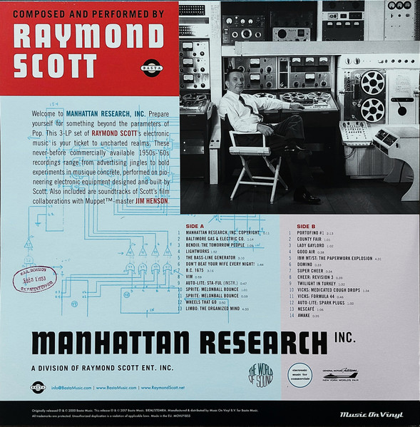 Raymond Scott - Manhattan Research Inc. | Music On Vinyl (MOVLP1855) - 4
