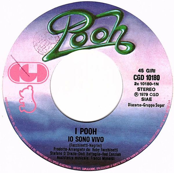 Pooh - Io Sono Vivo | CGD (CGD 10180) - 3