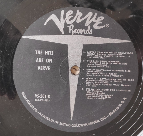 Various - The Hits Are On Verve | Verve Records (VS-201) - 4 Various - The Hits Are On Verve | Verve Records (VS-201) - 4