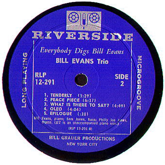 The Bill Evans Trio - Everybody Digs Bill Evans | Riverside Records (RLP 12-291) - 4 The Bill Evans Trio - Everybody Digs Bill Evans | Riverside Records (RLP 12-291) - 4