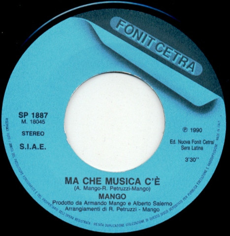 Mango - Tu... Sì | Fonit Cetra (SP 1887) - 4
