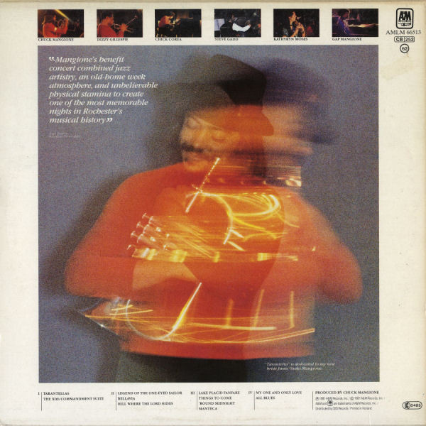 Chuck Mangione - Tarantella | A&M Records (AMLM 66513) - main Chuck Mangione - Tarantella | A&M Records (AMLM 66513) - main