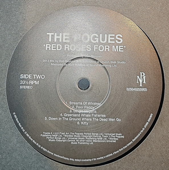 The Pogues - Red Roses For Me | Pogue Mahone Records (825646255900) - 4